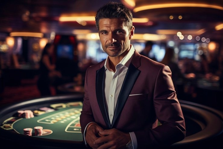 Live dealer at Asia Gaming table on agen777 slot mobile screen